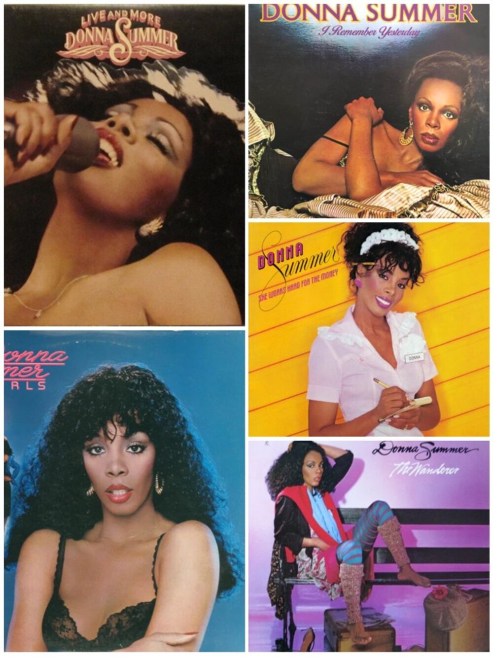 Lot of 5 DONNA SUMMER Vinyl Albums